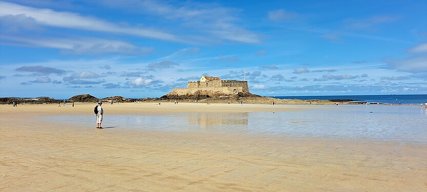 Plage de l'Eventail à Saint-Malo