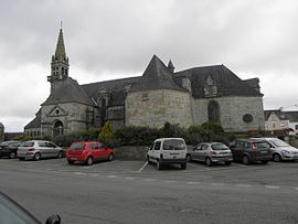 The church of Saint-Yves, in Plouray