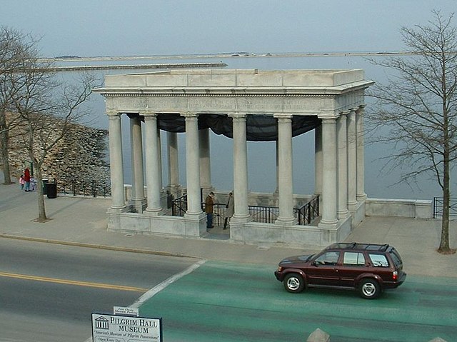 Plymouth Rock Monument designed for the Tercentenary (1920)