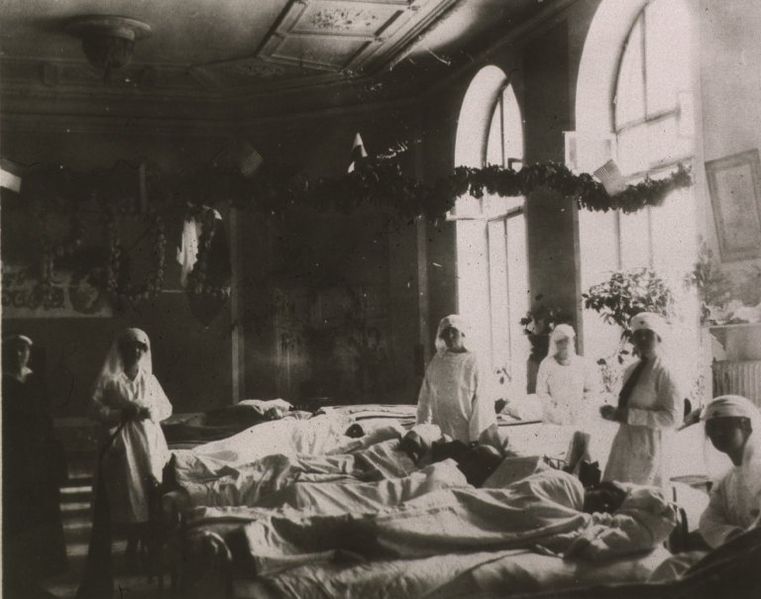 File:Polish Typhus Relief Commission Ward in Grace Hospital, Warsaw, Poland..jpg