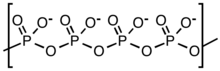 Structure of a subunit of linear polyphosphate anion. PolyphosphateChainP4.png