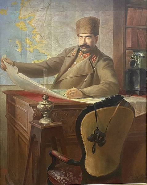Portrait of Marashall Fevzi Çakmak by Hüseyin Avni Lifij
