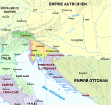 Die Illyrischen Provinzen im Jahr 1812