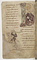 Loomornamendist paunadega B-majuskel. Corbie psalter