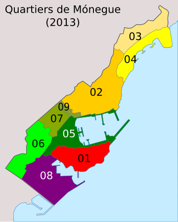 摩纳哥行政区划