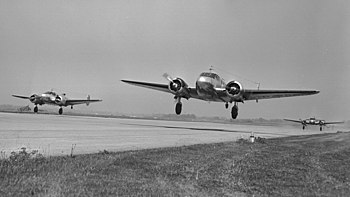RCAF Expeditors taking off.jpg