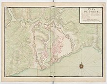 1693 - Recueil des plans des places du Royaume - Plan de Brest.