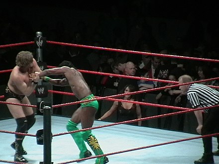 Kingston wrestling William Regal in April 2009