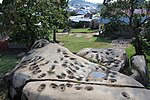 Rock paintings ,gongs and carpules near Golofa hills