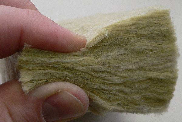 Mineral wool close-up