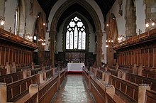 The Interior of the School Chapel