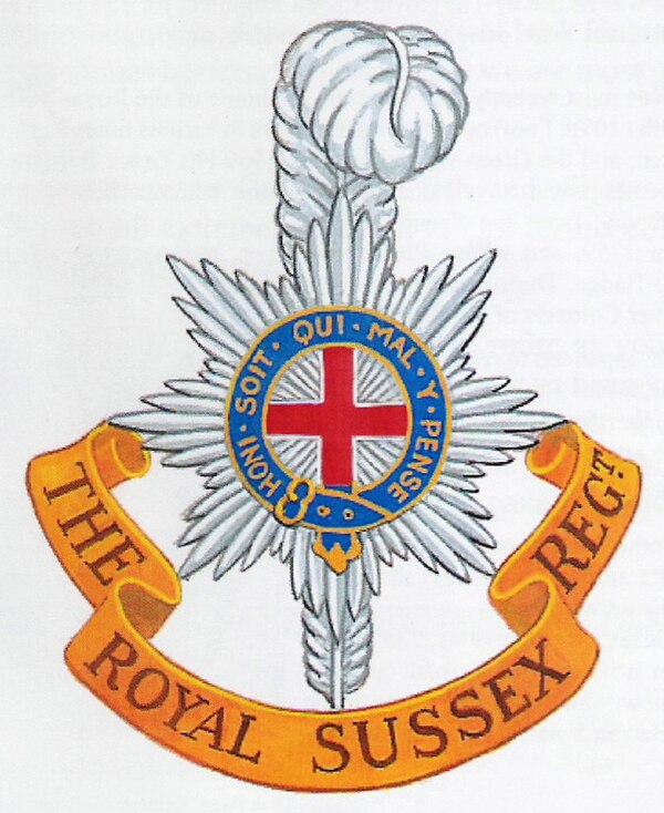 Badge of the Royal Sussex Regiment.