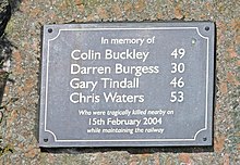 Close-up image of the plaque to the workers lost in the accident Rth Rly Tebay accident Plaque.jpg