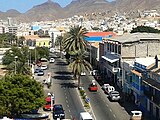 Rua Praia, Mindelo vanaf Torre de Belém (van Mindelo)