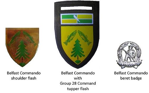 SADF era Belfast Komando lambang