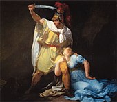 King Rhadamistus killing Queen Zenobia, by Luigi Sabatell. Sabatelli - Rhadamistus killing Zenobia 1803.jpg