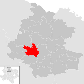 Poloha obce St. Bernhard-Frauenhofen v okrese Horn (klikacia mapa)