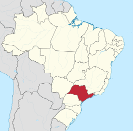 Kaart van São Paulo