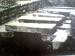 Old photograph of the Saphi creek channeled by the part that crossed the Plaza de Armas Saphy1-.JPG