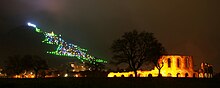 Arbre de Noël du mont Ingino.