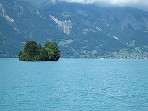 Lake Brienz with Schnäggeninseli