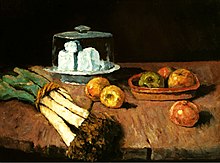 Still life with leeks by Carl Schuch (National Museum, Warsaw) Schuch Still life.jpg