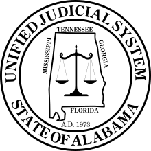 Seal of the Unified Judicial System of Alabama.svg