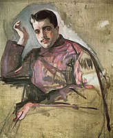 V. Serov. Portrait of Diaghilev. 1904