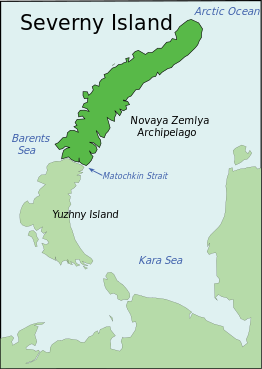 Kaart van Severnyeiland