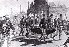 Admiral Seymour returning to Tianjin with his wounded men on 26 June SeymourTianjin.jpg