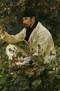 George Hitchcock in his garden in Egmond, 1891-1896