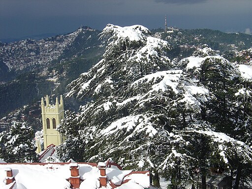 Snowfall in shimla - Hill stations near Delhi