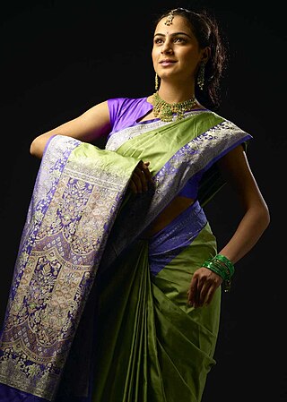 <span class="mw-page-title-main">Shalu (sari)</span> Regional variant of the sari from Banaras (Varanasi), India