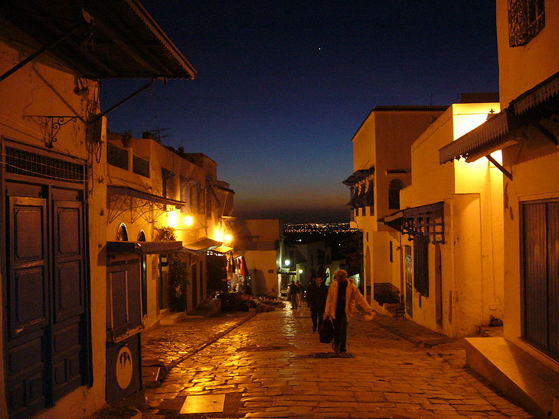 صورة:Sidi Bou Saïd de noche.JPG