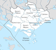 Центральный регион на карте