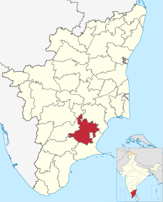 Kart over Sivaganga