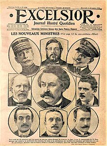 Description de l'image Sixième gouvernement Aristide Briand - Excelsior (13 décembre 1916).jpg.