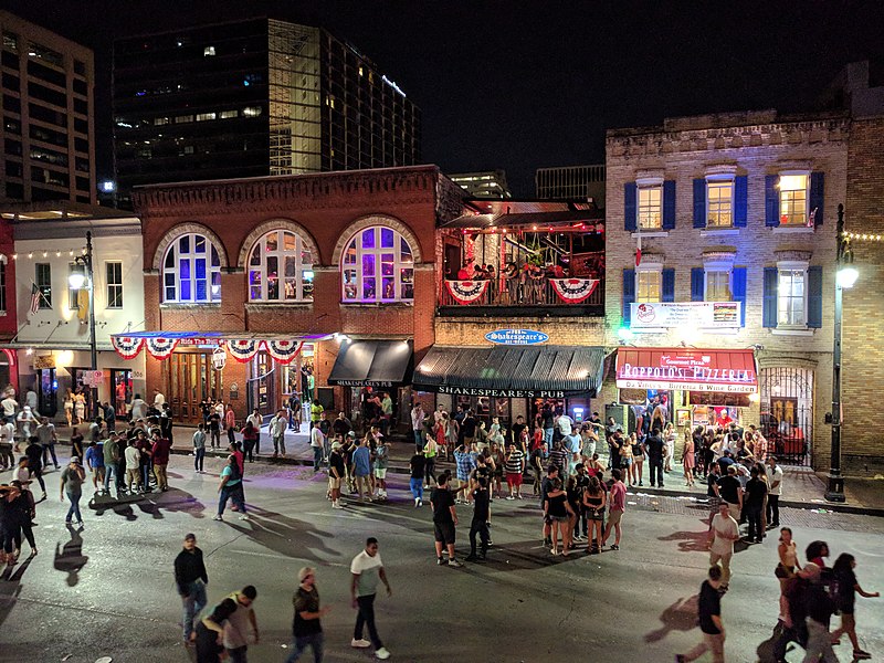 File:Sixth Street (Austin) at night.jpg