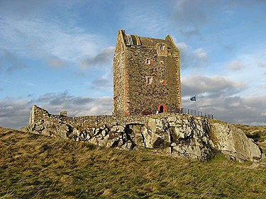 A typical Scottish Tower Castle at Smailholm. Smailholm Tower - geograph.org.uk - 625921.jpg