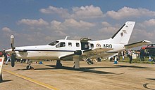 A TBM 700 on static display Socata TBM-700, France - Army AN0323263.jpg