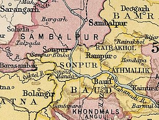 Map extract from the Imperial Gazetteer of India