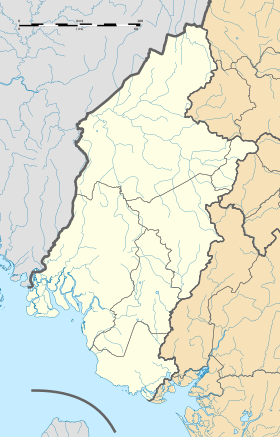 Zie op de administratieve kaart van Sud-Ouest (Kameroen)