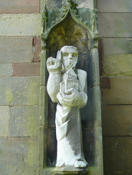 File:St. Bartholomew's church, Tong, statue - geograph.org.uk - 1149953.jpg