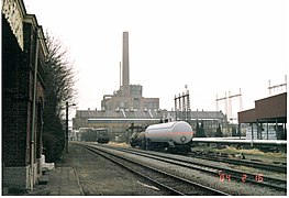 Centrale électrique, vue depuis la gare.