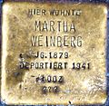 Stolperstein für Martha Weinberg (Drususgasse 11)