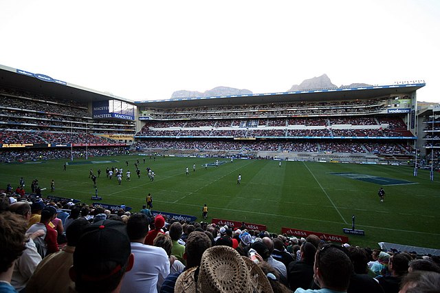 A Stormers match taking place at Newlands
