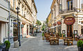 A part of Lipscani street in Bucharest's old town