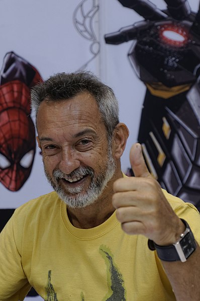 Risso at the 2019 Comic Con Germany, in Stuttgart