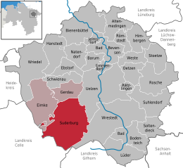 Suderburg – Mappa