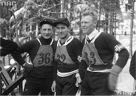 Sven Erikson, Martin Peder Vangli et Gunnar Andersen (de gauche à droite).
